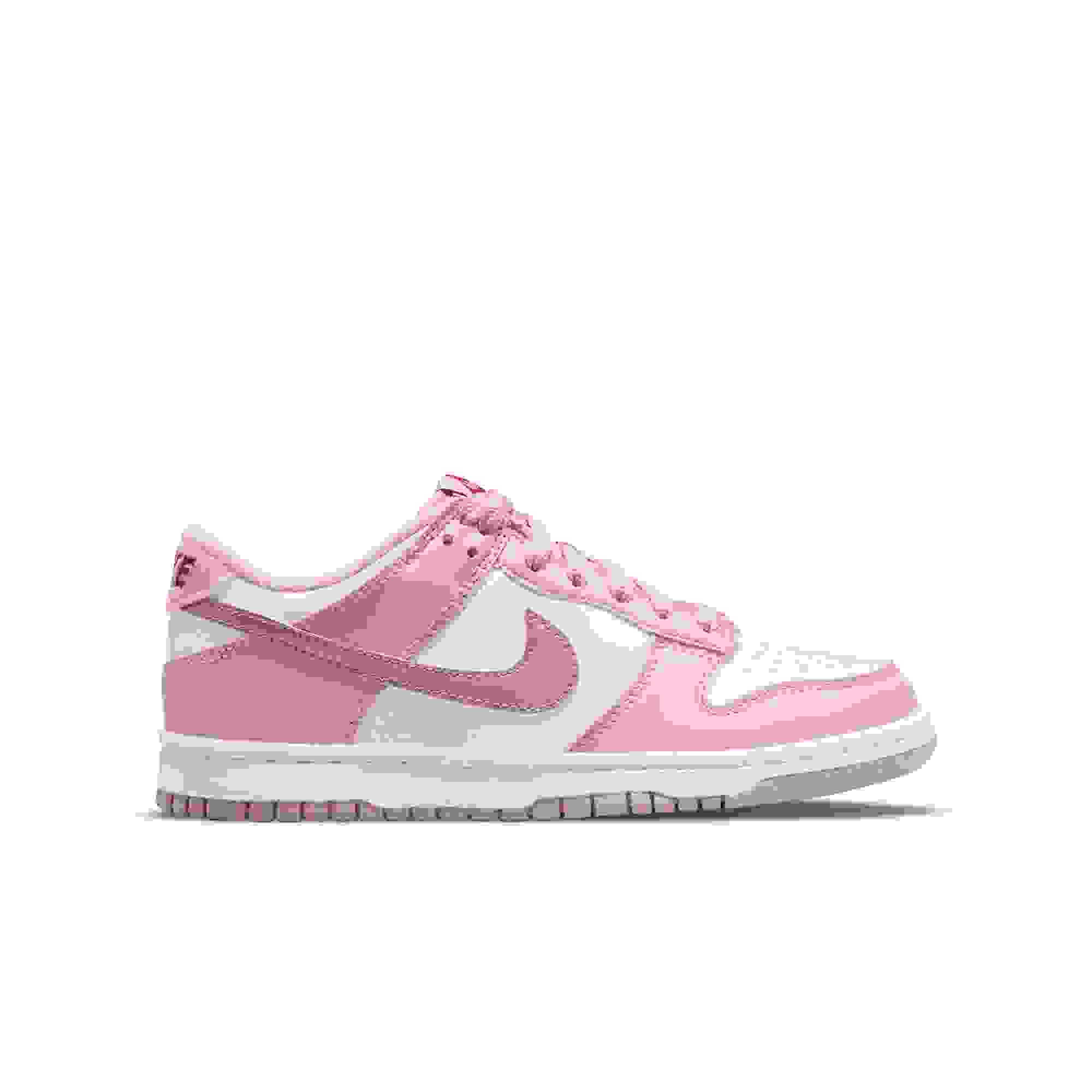 Nike Dunk Low Grade School Girls' "Pink Glaze/White/Pomegranate" Shoe